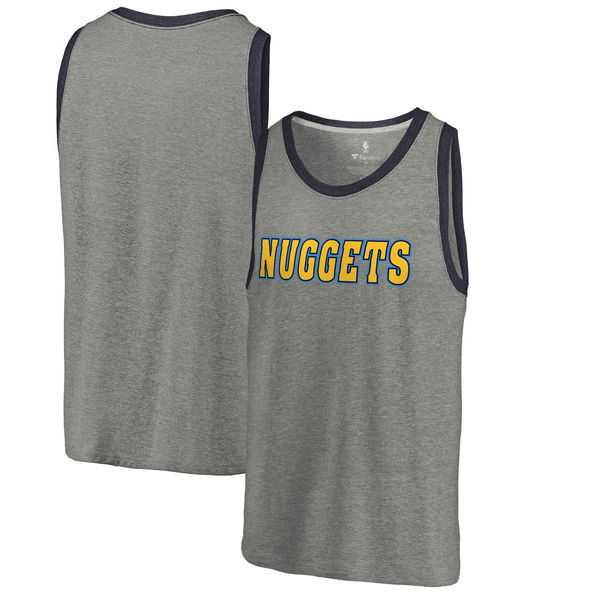 Denver Nuggets Fanatics Branded Wordmark Tri-Blend Tank Top - Heathered Gray,We sell and wholesale Denver Nuggets Fanatics Branded Wordmark Tri-Blend Tank Top - Heathered Gray on line form chian!